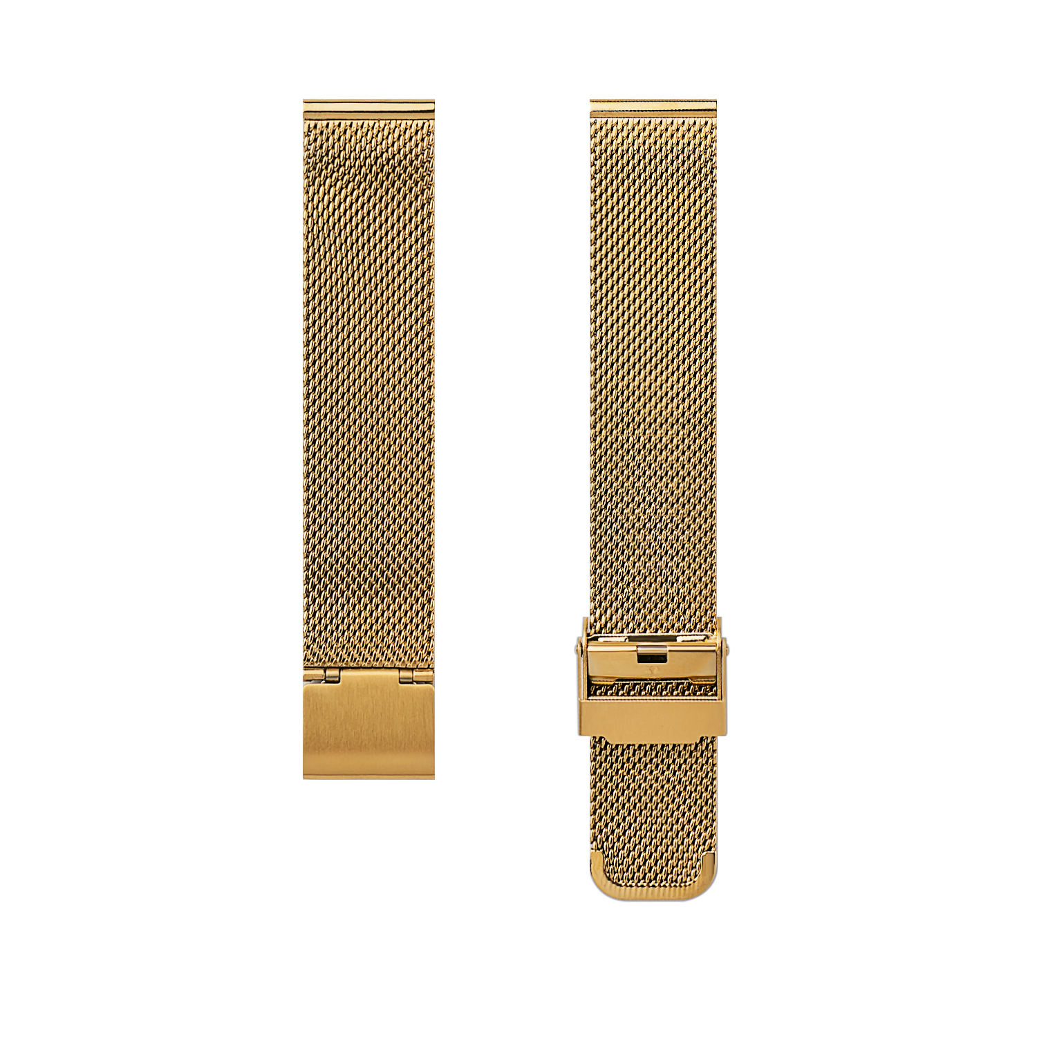 Stainless Steel Mesh Watch Strap, 18mm-GOLD