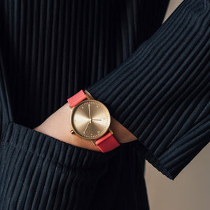 B60 Watch, Gold Case, Gold Dial, Silicone Strap