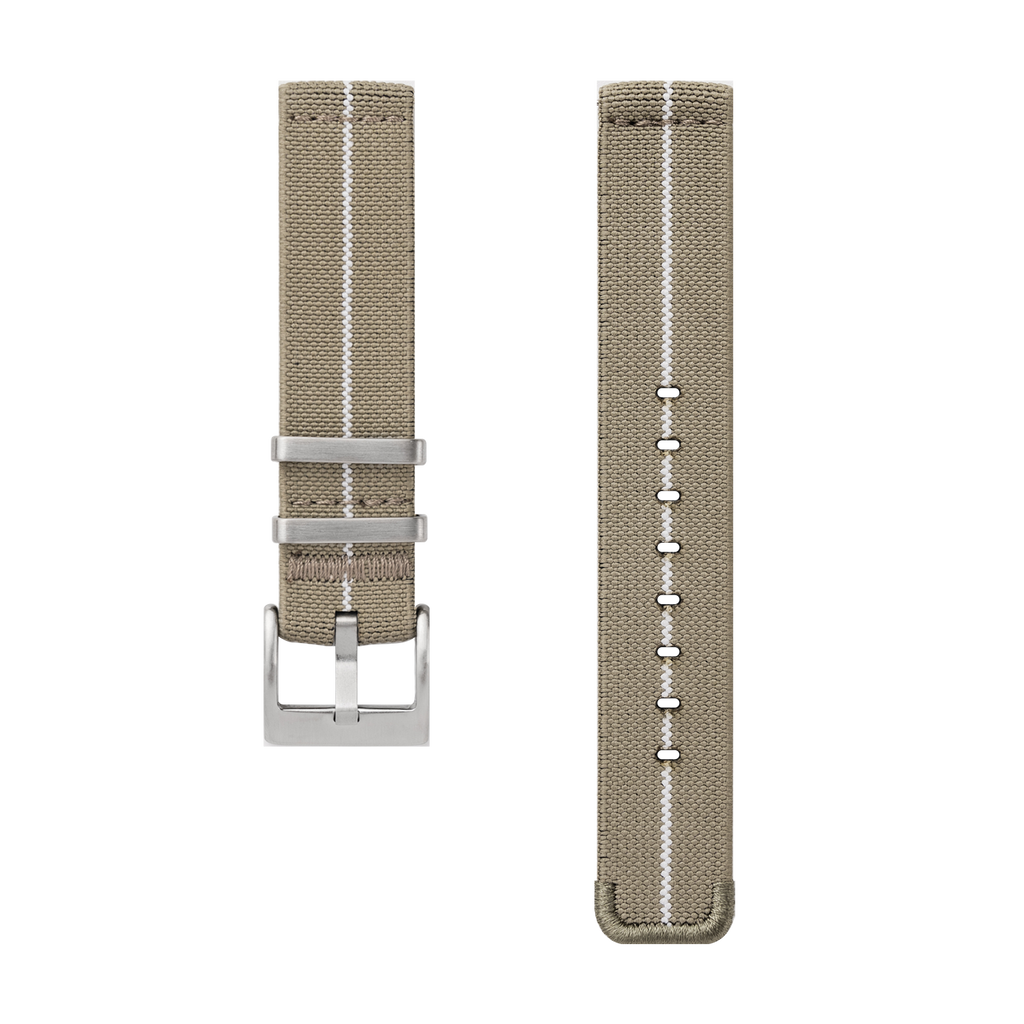 Stretch Nylon Watch Strap, 18mm, khaki