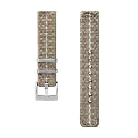 Stretch Nylon Watch Strap, 18mm, khaki