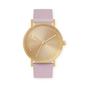 B60 Watch, Gold Case, Gold Dial, Silicone Strap