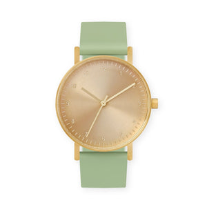 B60 Watch, Gold Case, Gold Dial, Silicone Strap