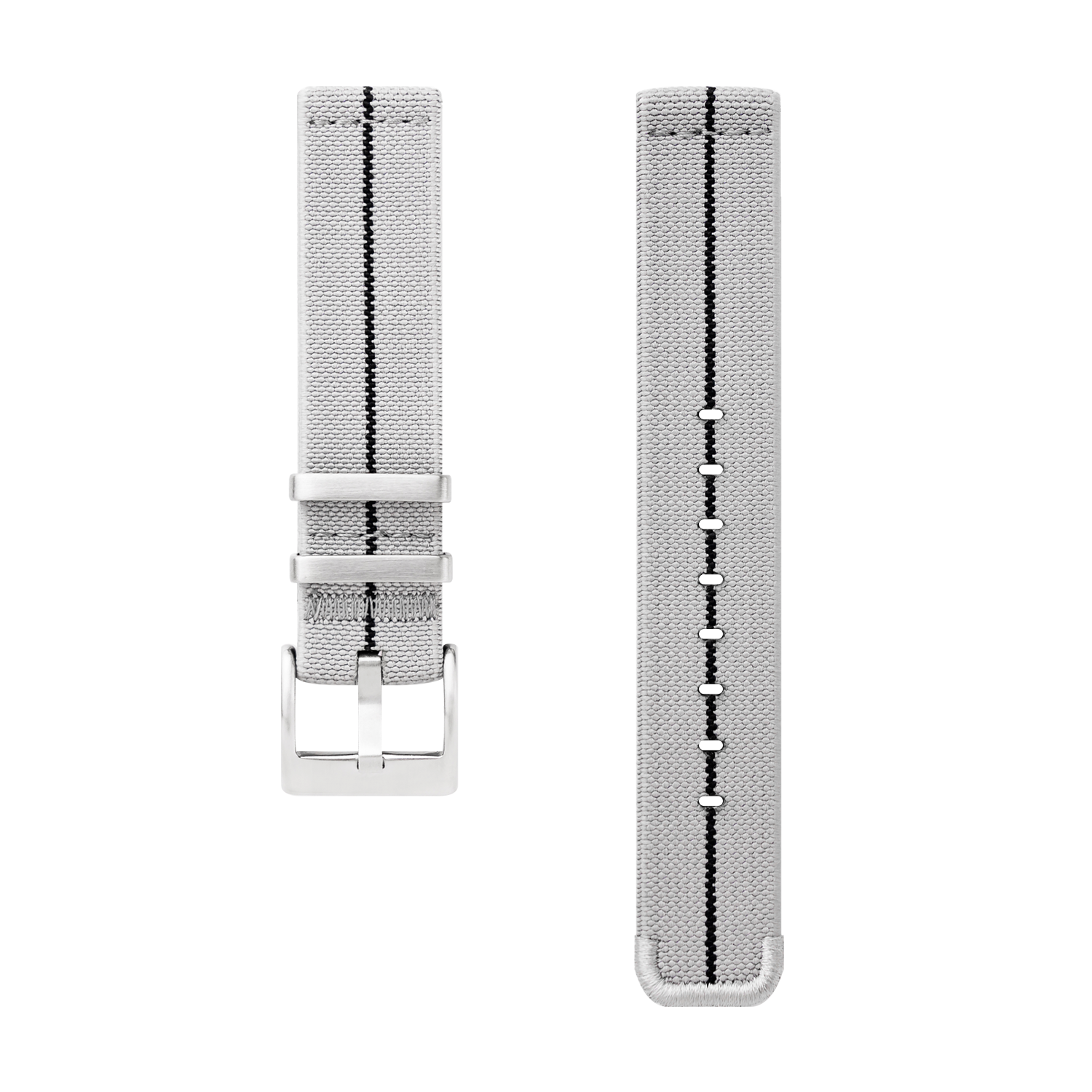 Stretch Nylon Watch Strap, 18mm, Gray