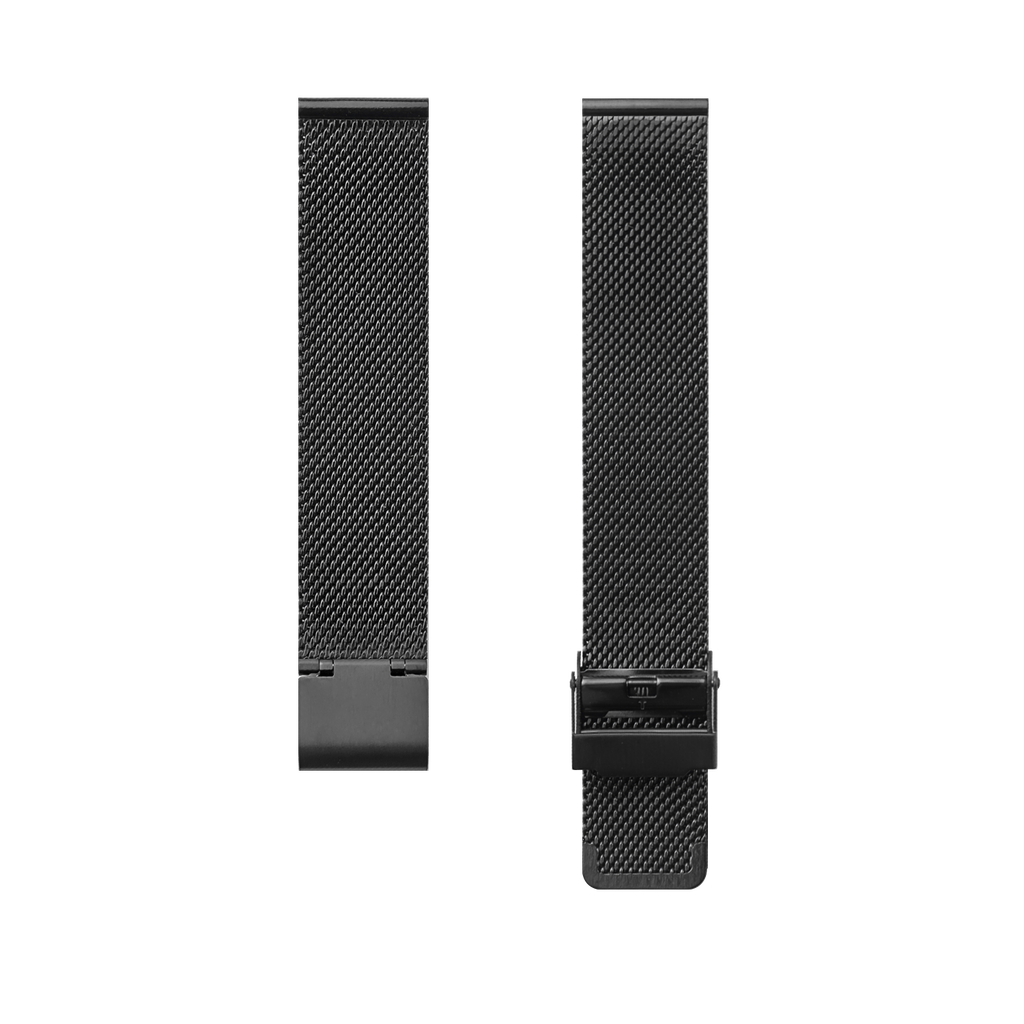 Stainless Steel Mesh Watch Strap, 18mm-BLACK