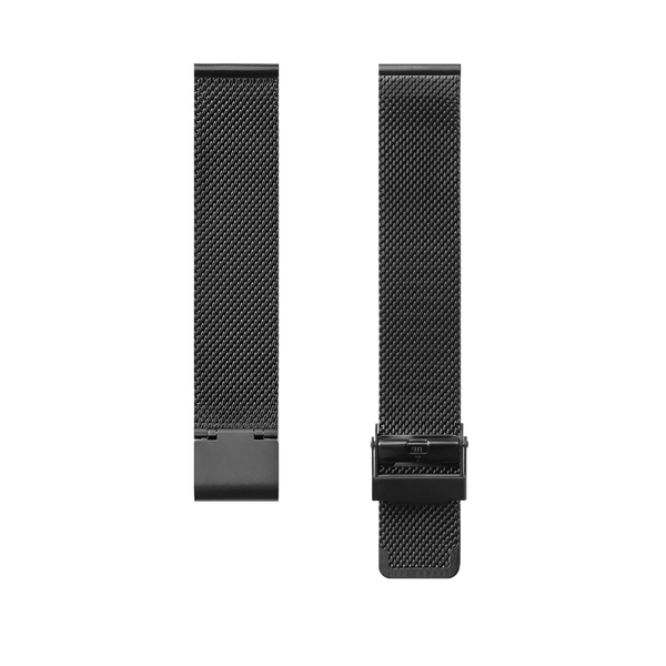 Stainless Steel Mesh Watch Strap, 18mm-BLACK
