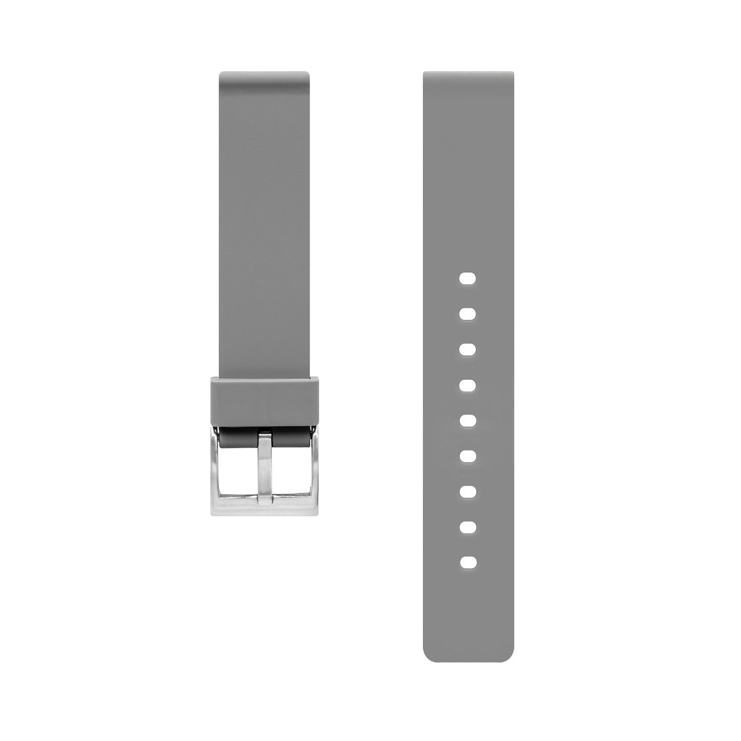 Rubber Watch Strap, Grey - BIJOUONE