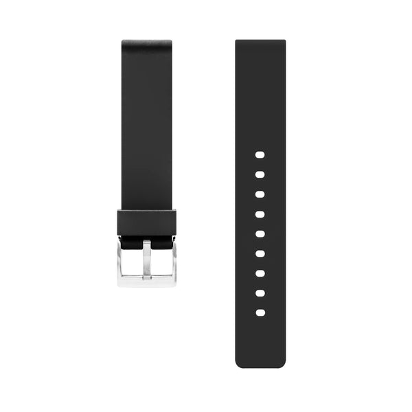 Rubber Watch Strap, Black - BIJOUONE