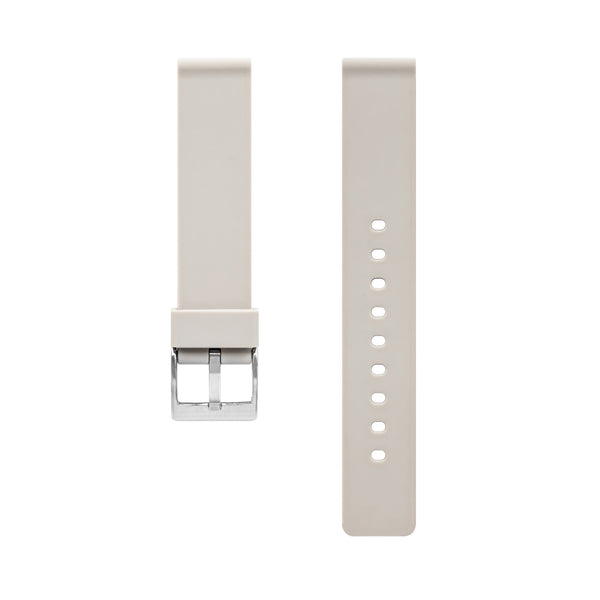 Rubber Watch Strap, Ivory - BIJOUONE