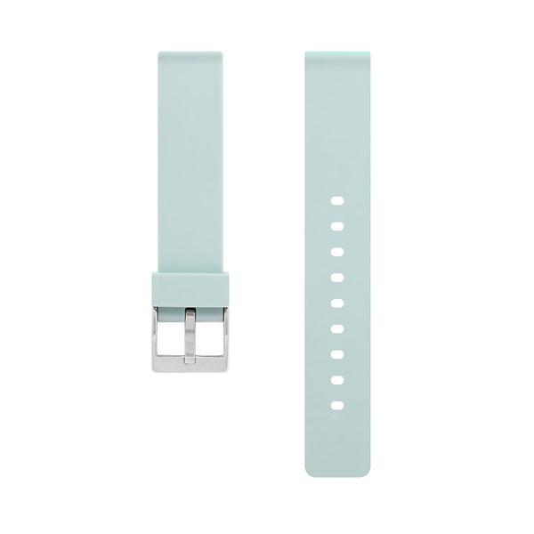 Rubber Watch Strap, 18mm, Aquamarine