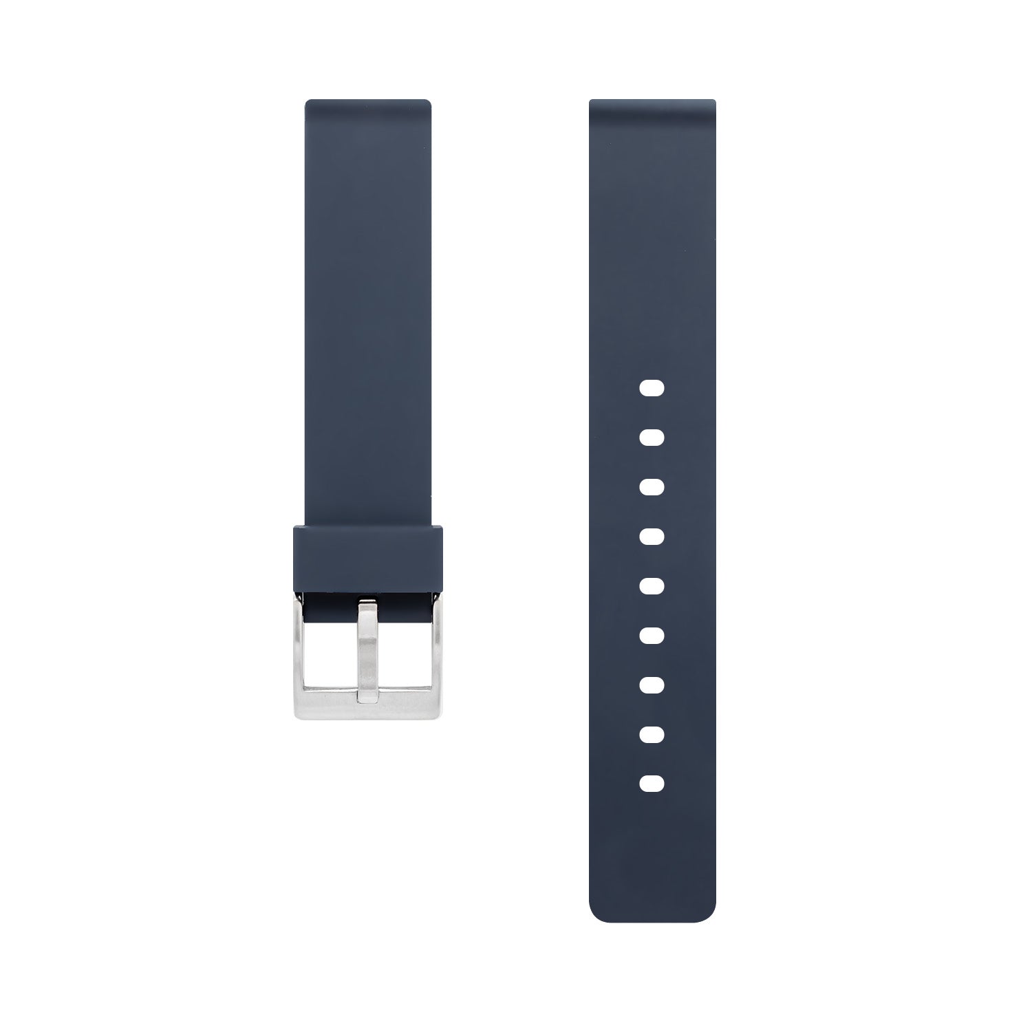 Silicone Watch Strap, 18mm, Midnight Blue - BIJOUONE