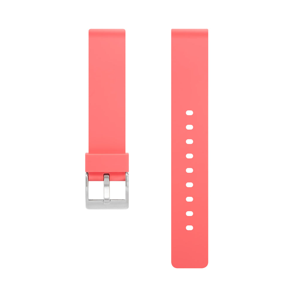 Rubber Watch Strap, 18mm, Salmon
