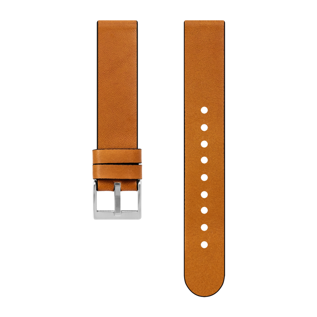 Calf Leather Watch Strap, 18mm, Tan