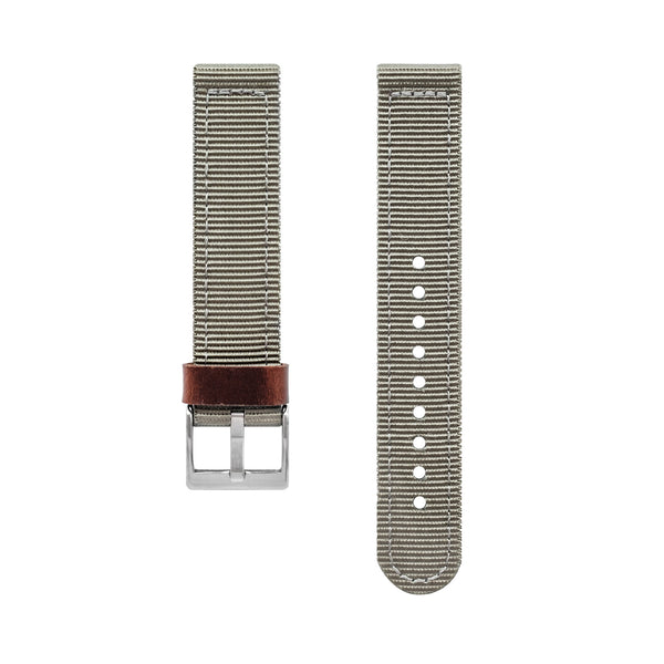 Nylon Watch Strap, Gray - BIJOUONE