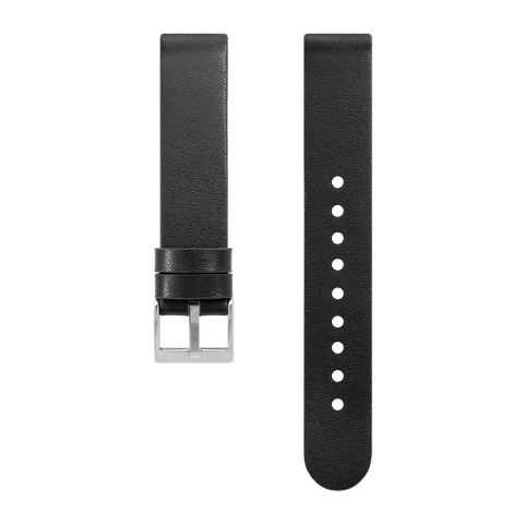 Calf Leather Watch Strap, 18mm, Black