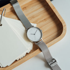 Stainless Steel Mesh Watch Strap, 18mm - BIJOUONE
