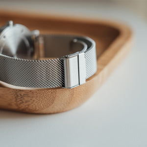 Stainless Steel Mesh Watch Strap, 18mm - BIJOUONE