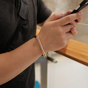 Classic Screw Cuff Bracelet, Rose Gold - BIJOUONE