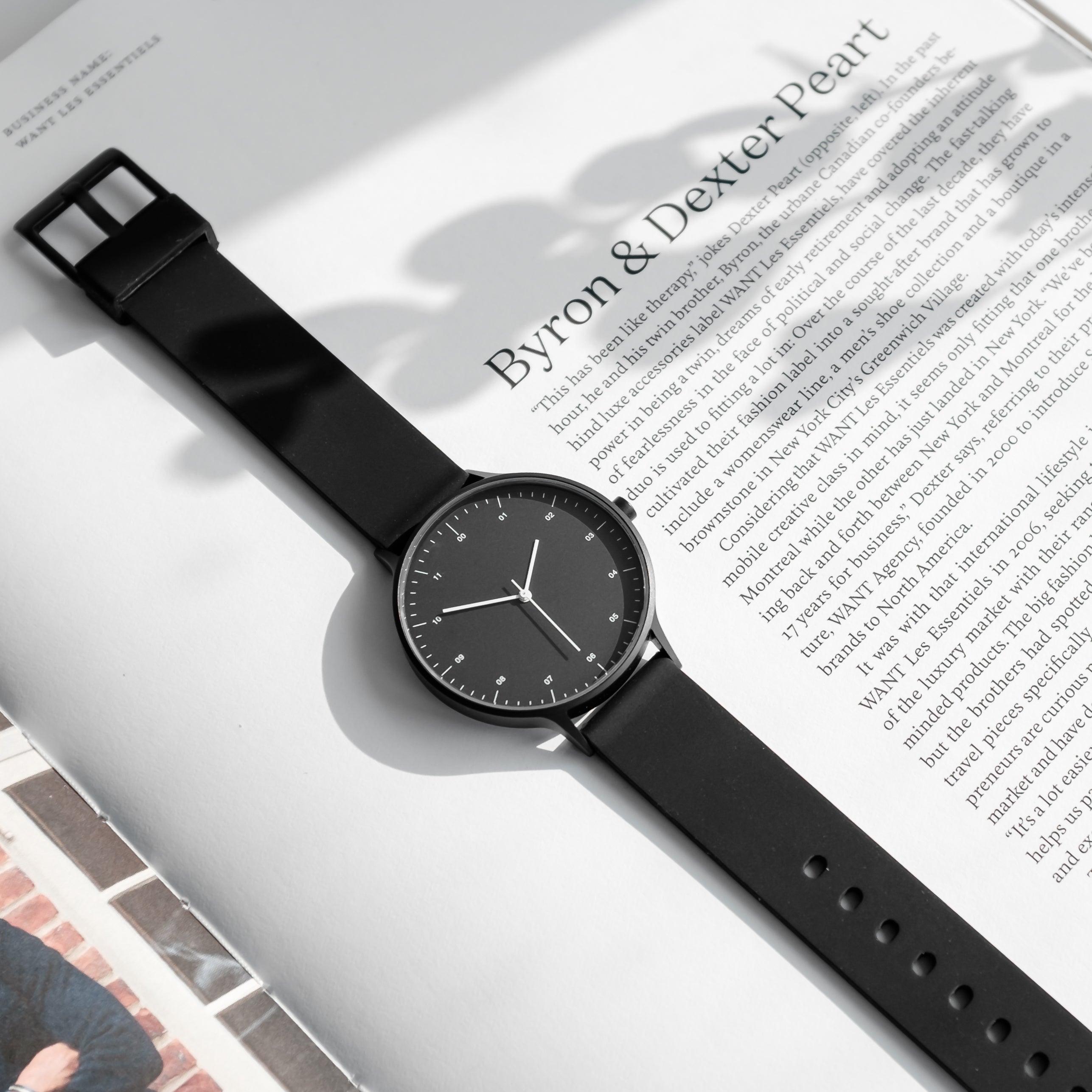 Matte black watch strap clearance