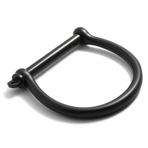 Classic Screw Cuff Bracelet, Matte Black - BIJOUONE