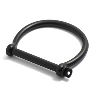 Classic Screw Cuff Bracelet, Matte Black - BIJOUONE