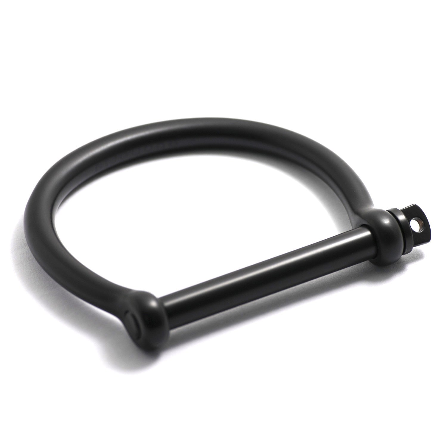 Classic Screw Cuff Bracelet, Matte Black - BIJOUONE
