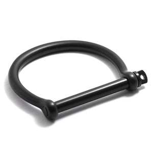 Classic Screw Cuff Bracelet, Matte Black - BIJOUONE
