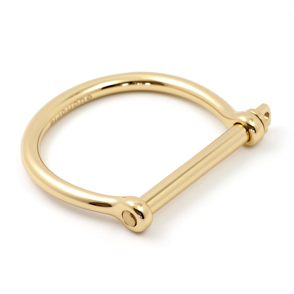 Classic Screw Cuff Bracelet, Gold - BIJOUONE