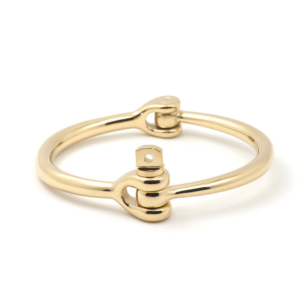 Reeve Screw Cuff Bracelet, Gold - BIJOUONE