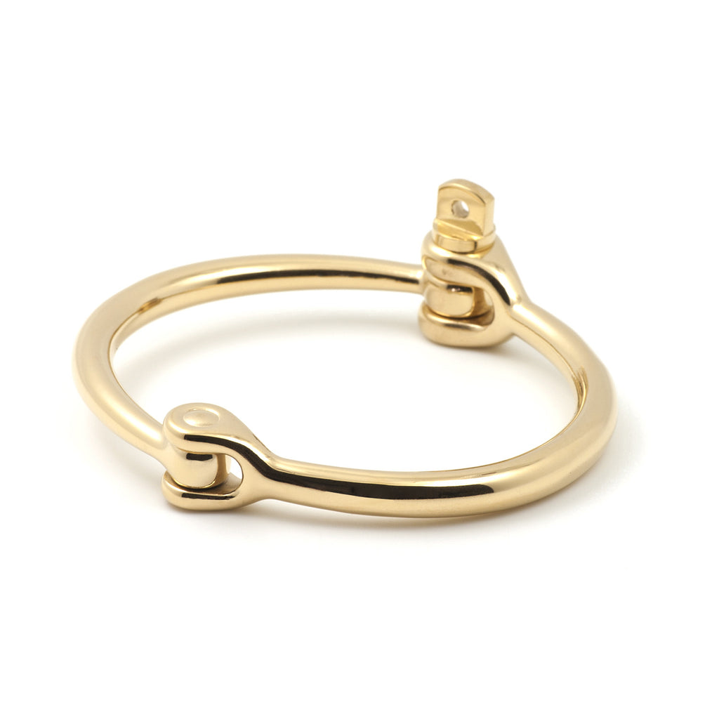 Reeve Screw Cuff Bracelet, Gold - BIJOUONE