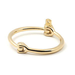 Reeve Screw Cuff Bracelet, Gold - BIJOUONE