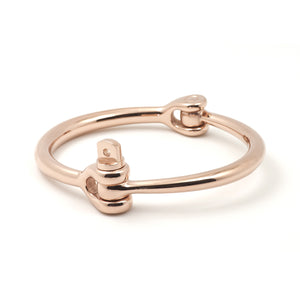 Reeve Screw Cuff Bracelet, Rose Gold - BIJOUONE