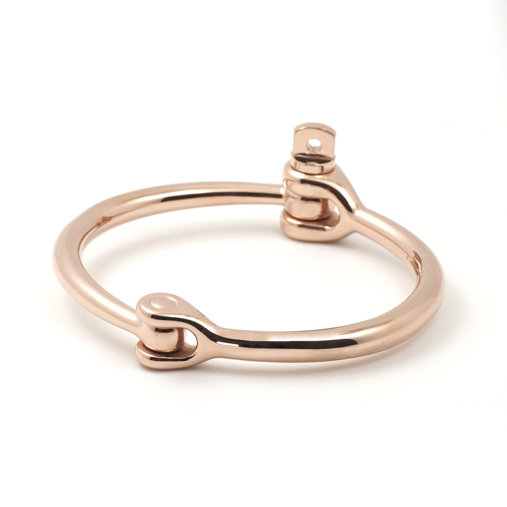 Reeve Screw Cuff Bracelet, Rose Gold - BIJOUONE