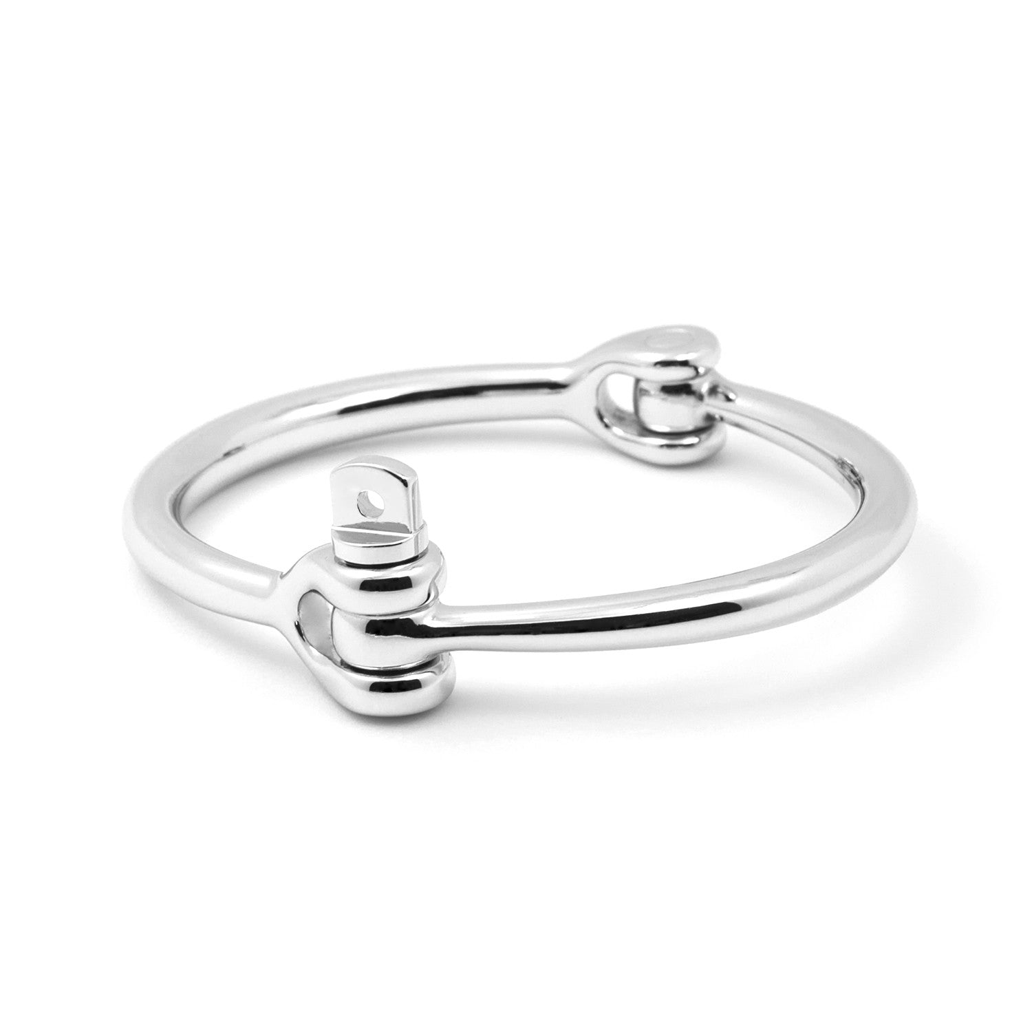 Reeve Screw Cuff Bracelet, Silver - BIJOUONE