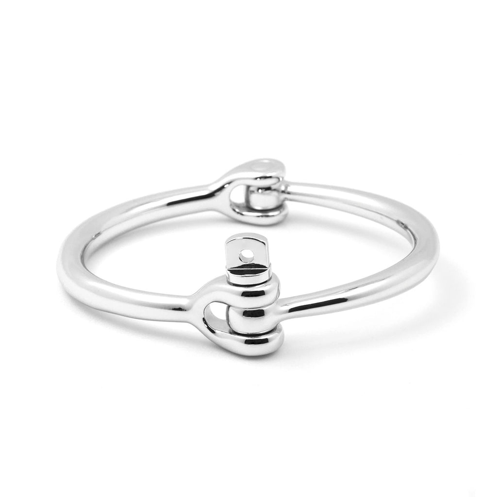 Reeve Screw Cuff Bracelet, Silver - BIJOUONE