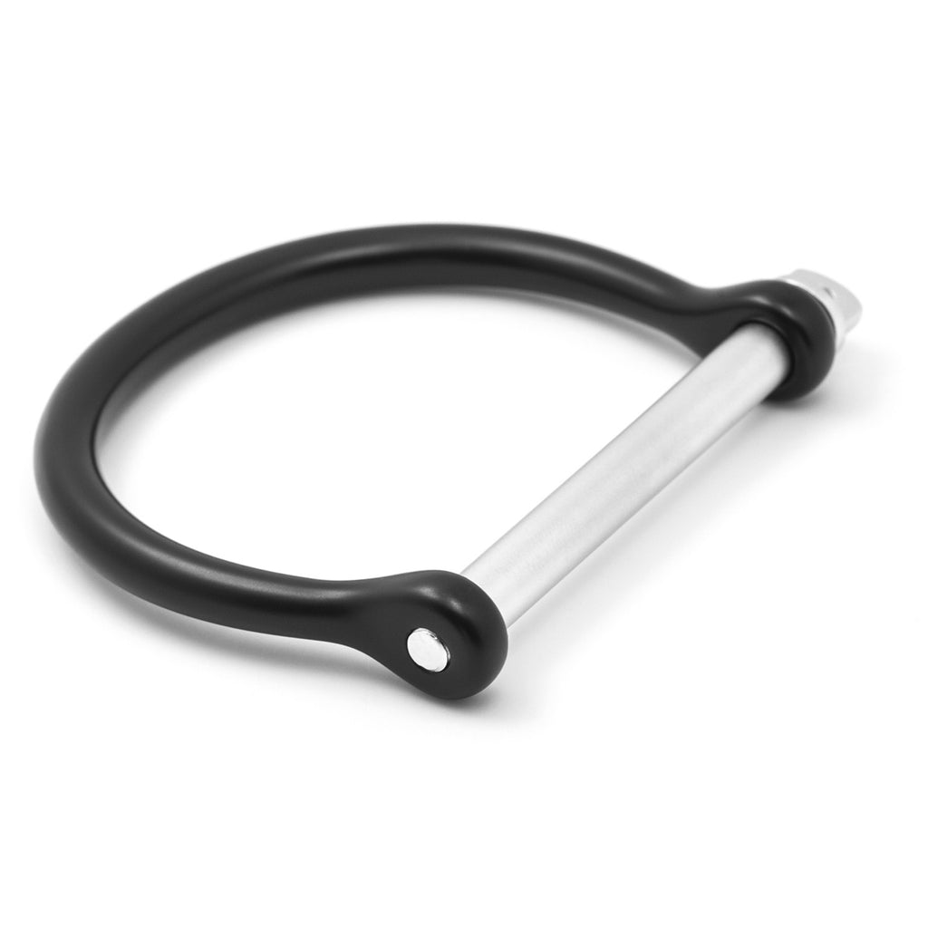 Classic Screw Cuff Bracelet, Black/Silver - BIJOUONE