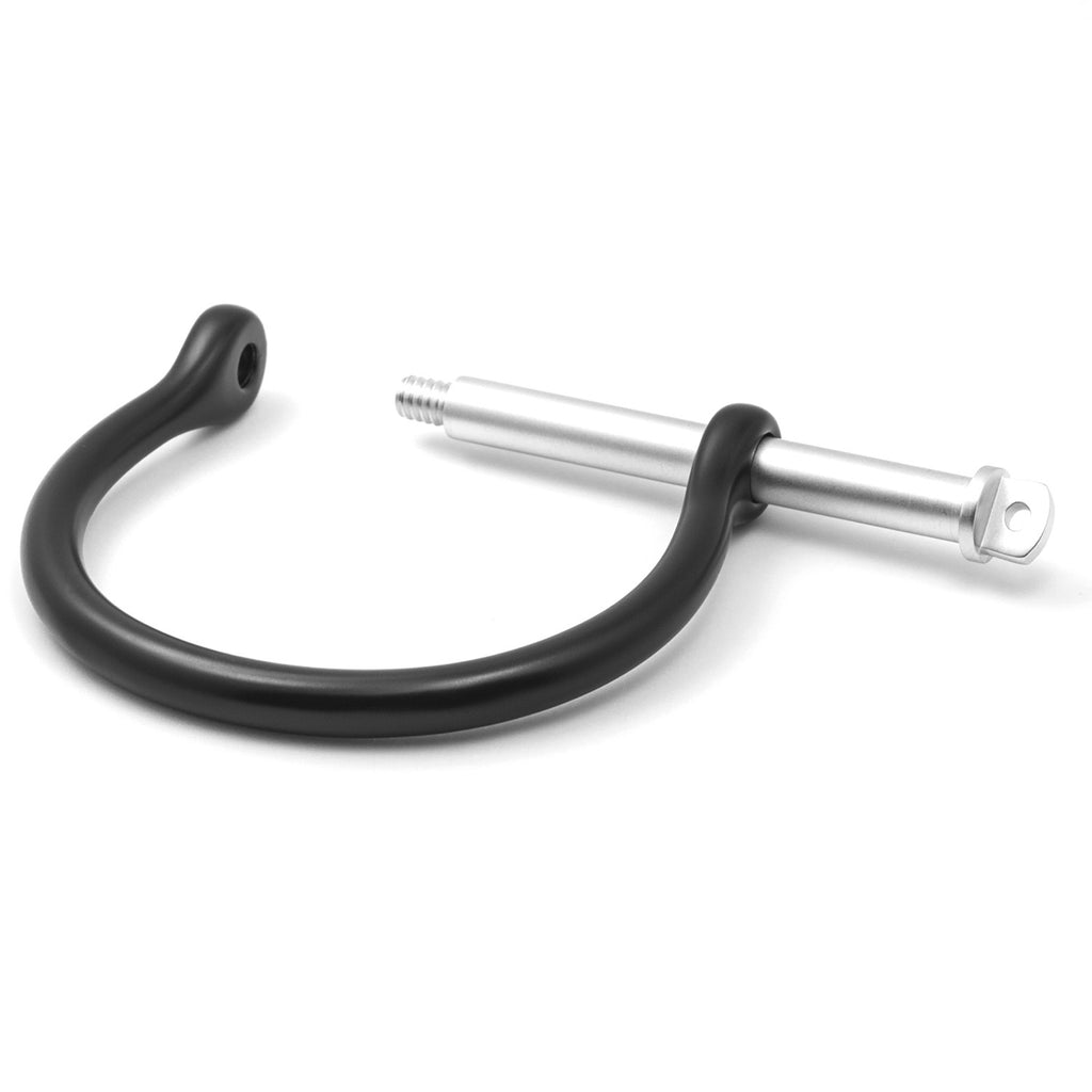 Classic Screw Cuff Bracelet, Black/Silver - BIJOUONE