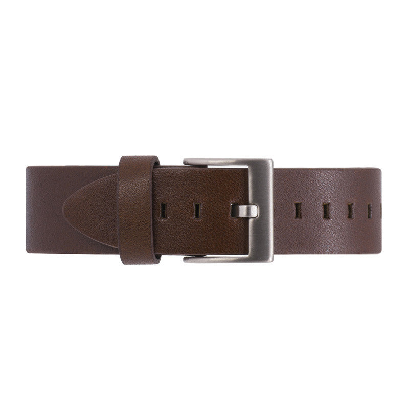 B202 Brown Calf Leather Watch Strap - BIJOUONE