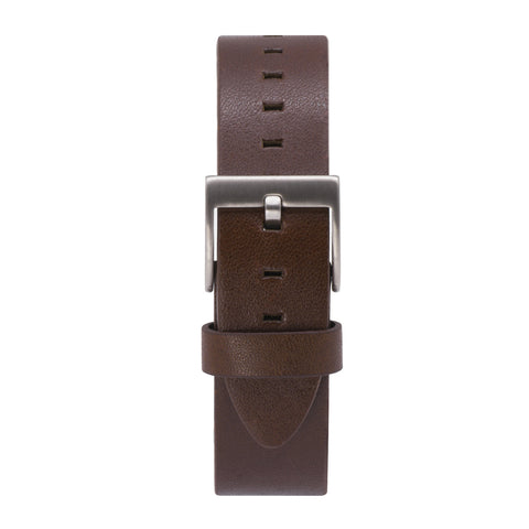 B202 Brown Calf Leather Watch Strap - BIJOUONE