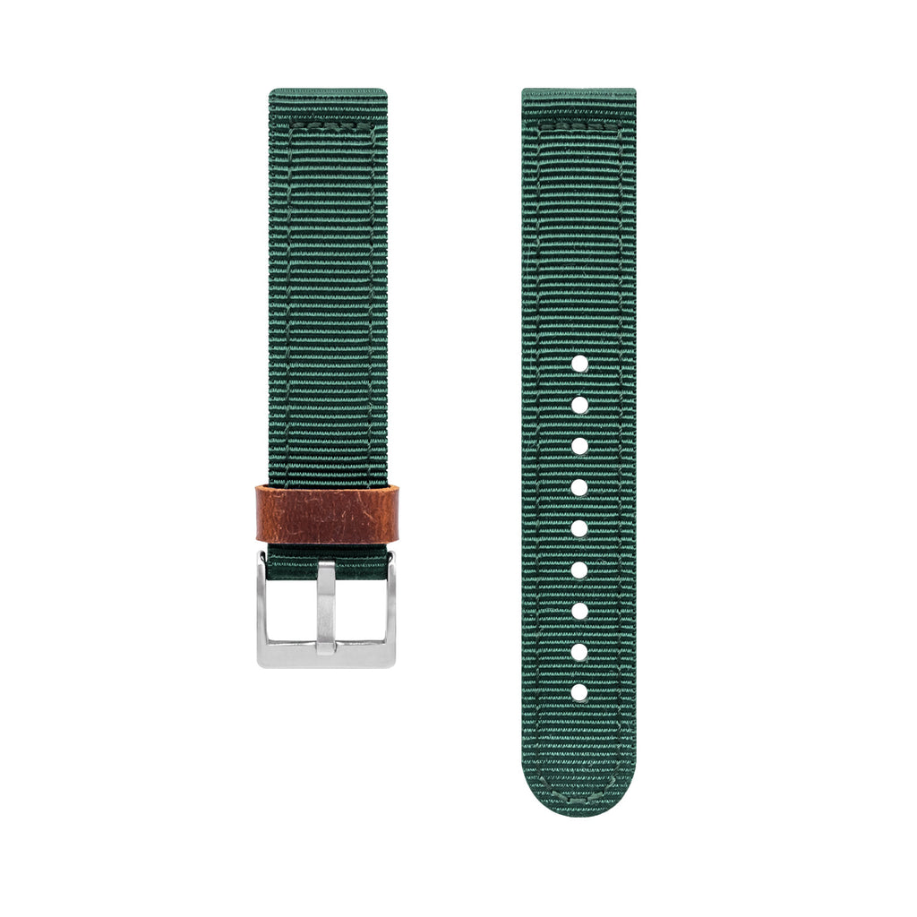 Nylon Watch Strap, Green - BIJOUONE
